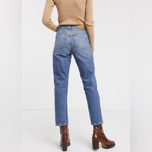 Topshop Editor Jeans - Mid Blue - Picture 2 of 7